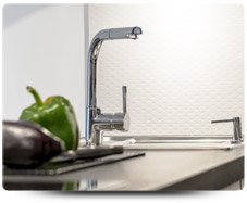 kitchen with stainless steel sink