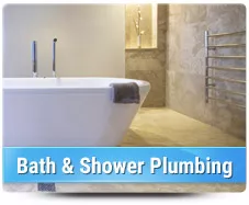 bath and shower plumbing- tub
