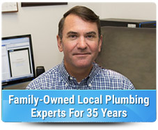 Family-owned local plumbing expertsa for 35 years