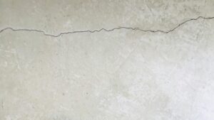 Crack on floor foundation